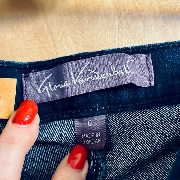 Gloria Vanderbilt Women's High Rise Dark Blue Jeans Size 6 - Picture 7 of 7